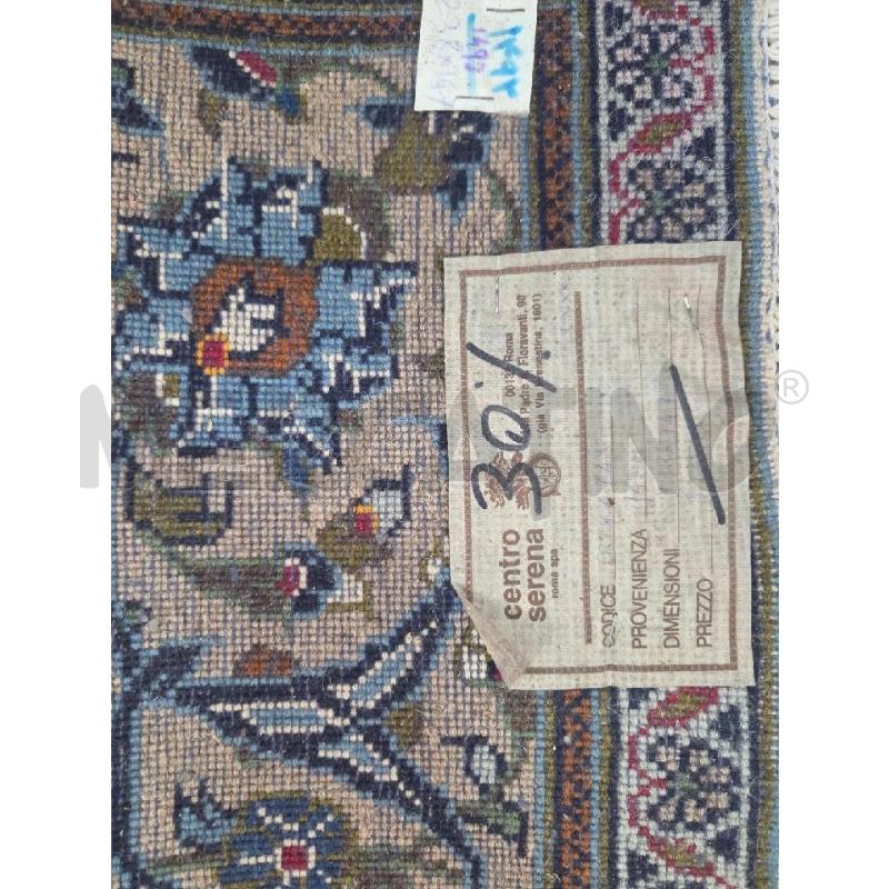 TAPPETO  YAZD  TONI CELESTI  298*147 | Mercatino dell'Usato L'aquila - loc. vetoio 5