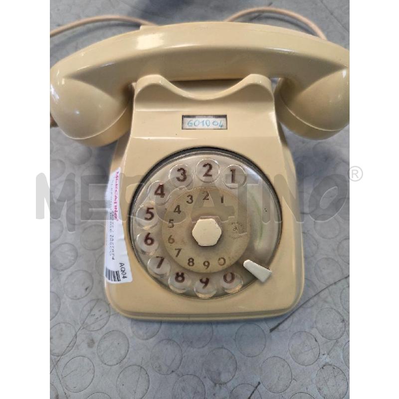 TELEFONO BEIGE DISCO  | Mercatino dell'Usato L'aquila - loc. vetoio 1