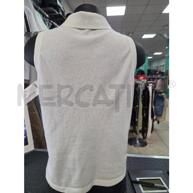 TOP LACOSTE BIANCO   | Mercatino dell'Usato L'aquila - loc. vetoio 2