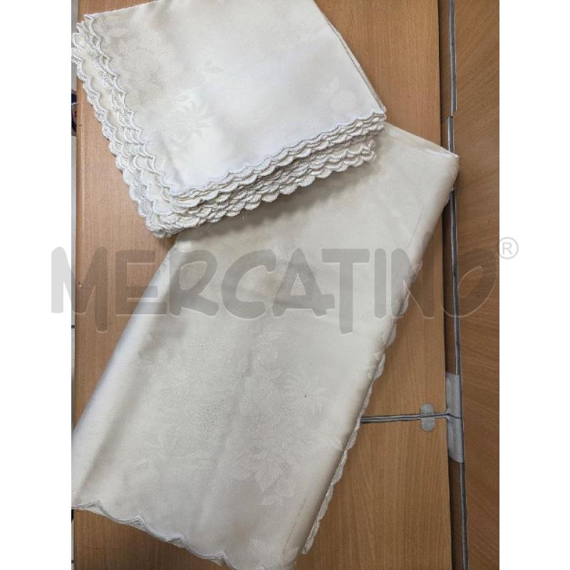 TOVAGLIA DAMASCATA COLOR CREMA 12TOVAGLIOLI | Mercatino dell'Usato L'aquila - loc. vetoio 1