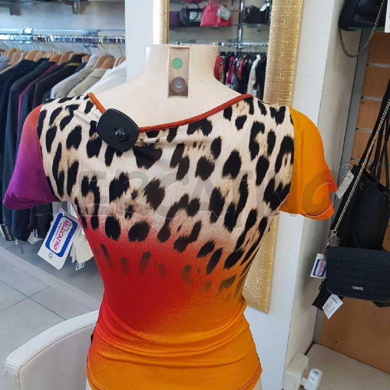 T SHIRT DONNA JUST CAVALLI ARANCIO FUCSIA   | Mercatino dell'Usato L'aquila - loc. vetoio 2