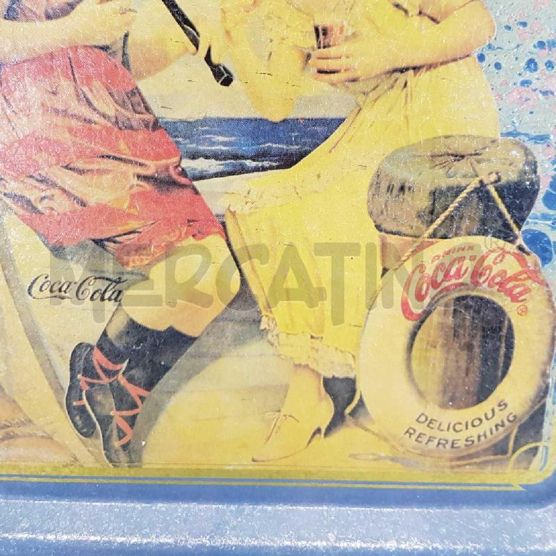 VASSOIO COCA COLA 1991 DONNE C/OMBRELLINO | Mercatino dell'Usato L'aquila - loc. vetoio 4