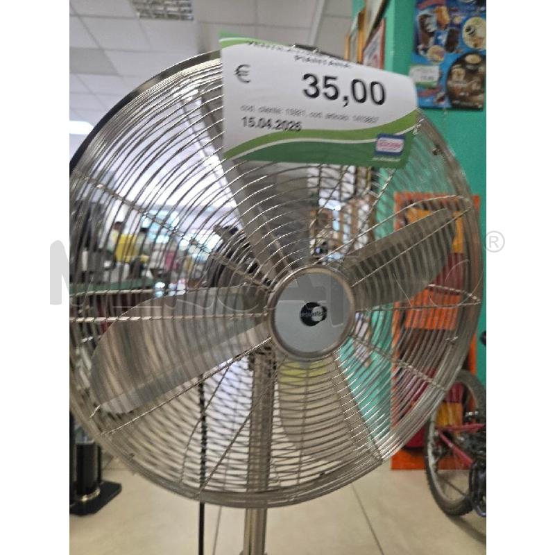 VENTILATORE CROMATO A PIANTANA | Mercatino dell'Usato L'aquila - loc. vetoio 2