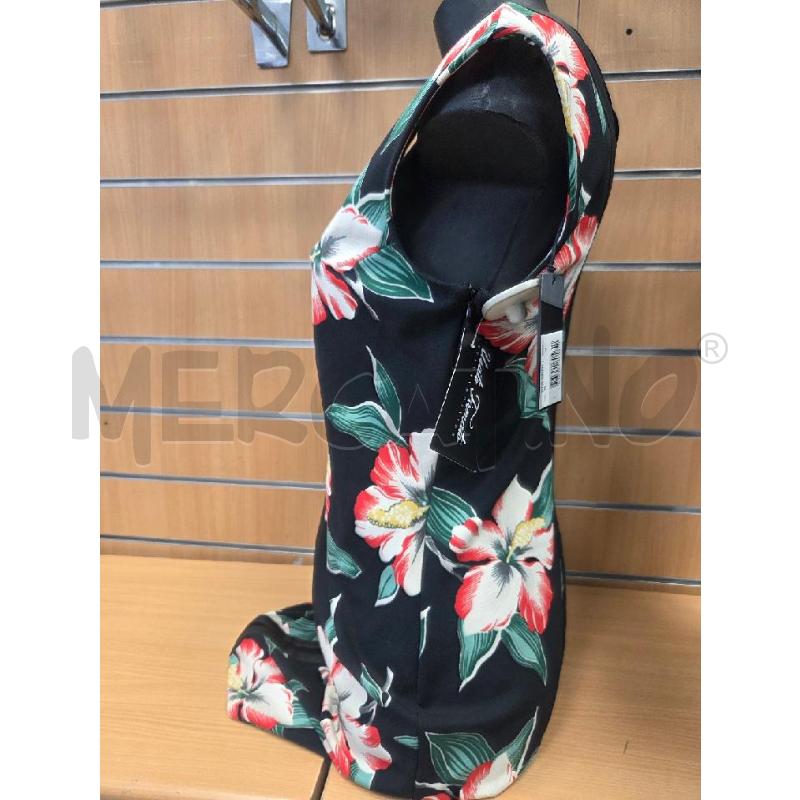VESTITO DONNA GUESS TUIBINO NERO A FIORI  NUOVO   | Mercatino dell'Usato L'aquila - loc. vetoio 2