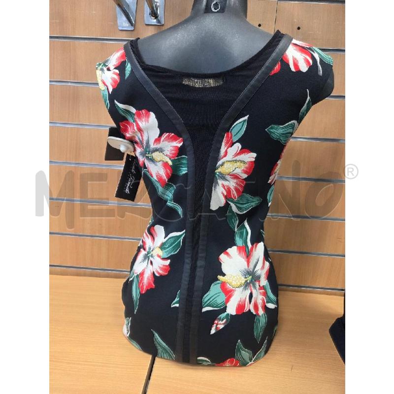 VESTITO DONNA GUESS TUIBINO NERO A FIORI  NUOVO   | Mercatino dell'Usato L'aquila - loc. vetoio 3