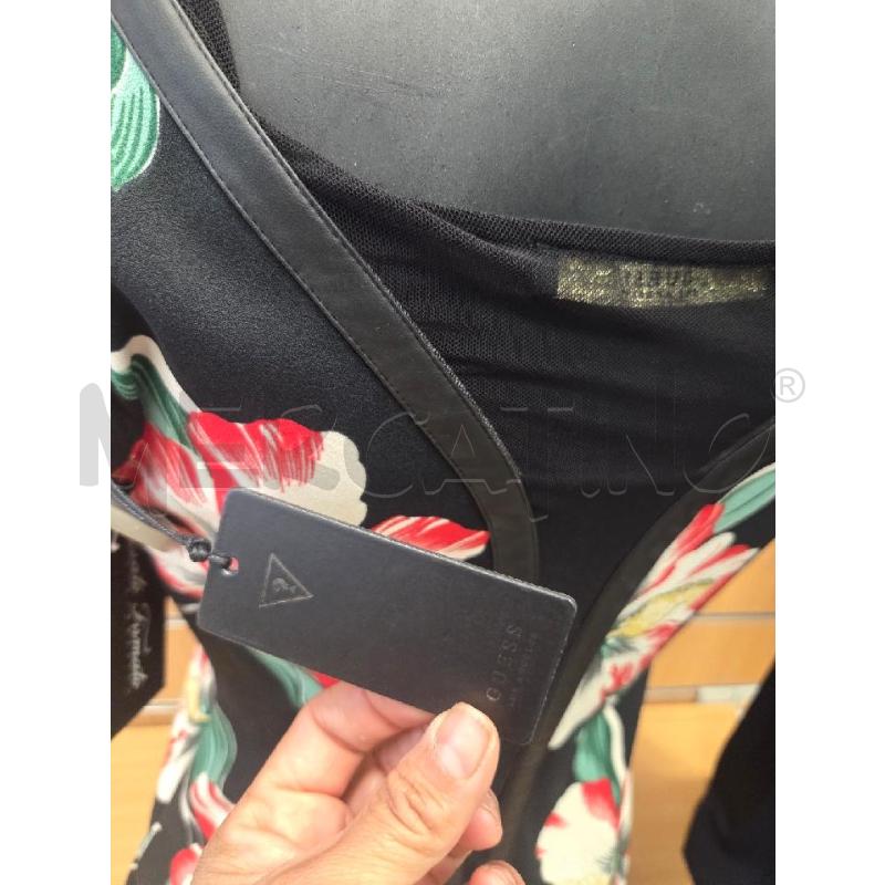 VESTITO DONNA GUESS TUIBINO NERO A FIORI  NUOVO   | Mercatino dell'Usato L'aquila - loc. vetoio 4