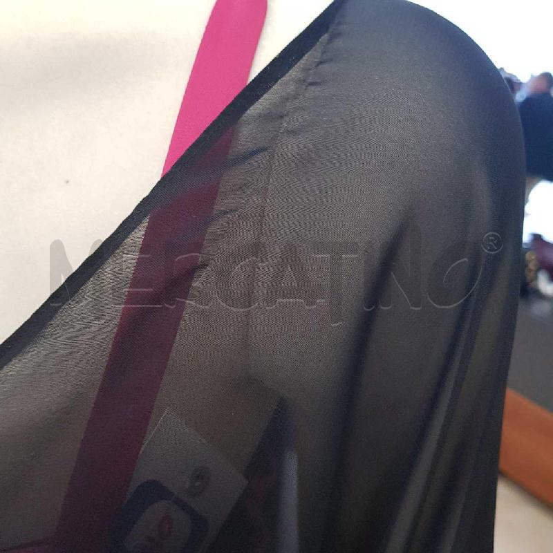 VESTITO DONNA JANE  NEROE FUCSIA  ELEGANTE   | Mercatino dell'Usato L'aquila - loc. vetoio 2