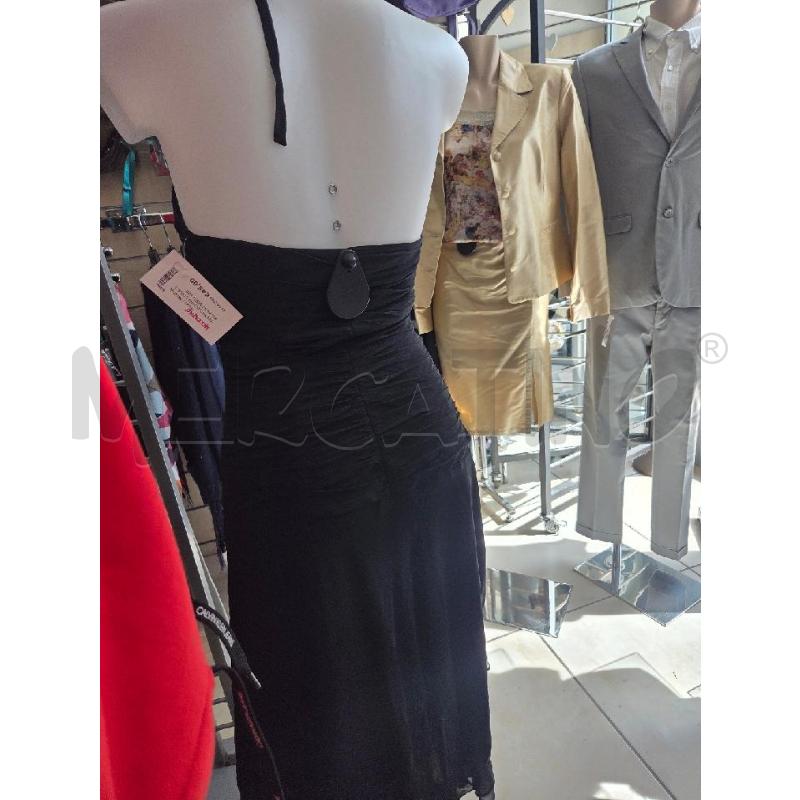 VESTITO DONNA LUISA SPAGNOLI NERO TUBINO C RUCHES  | Mercatino dell'Usato L'aquila - loc. vetoio 4
