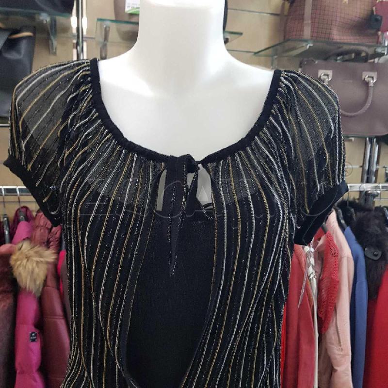 VESTITO DONNA MISSONI NERO DORATO E ARGENTO +SOTTOVESTE | Mercatino dell'Usato L'aquila - loc. vetoio 2