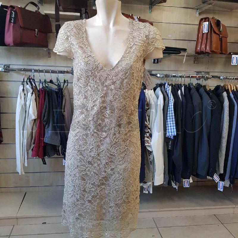 VESTITO DONNA PATRIZIA PEPE MERLETTO DORATO  | Mercatino dell'Usato L'aquila - loc. vetoio 1