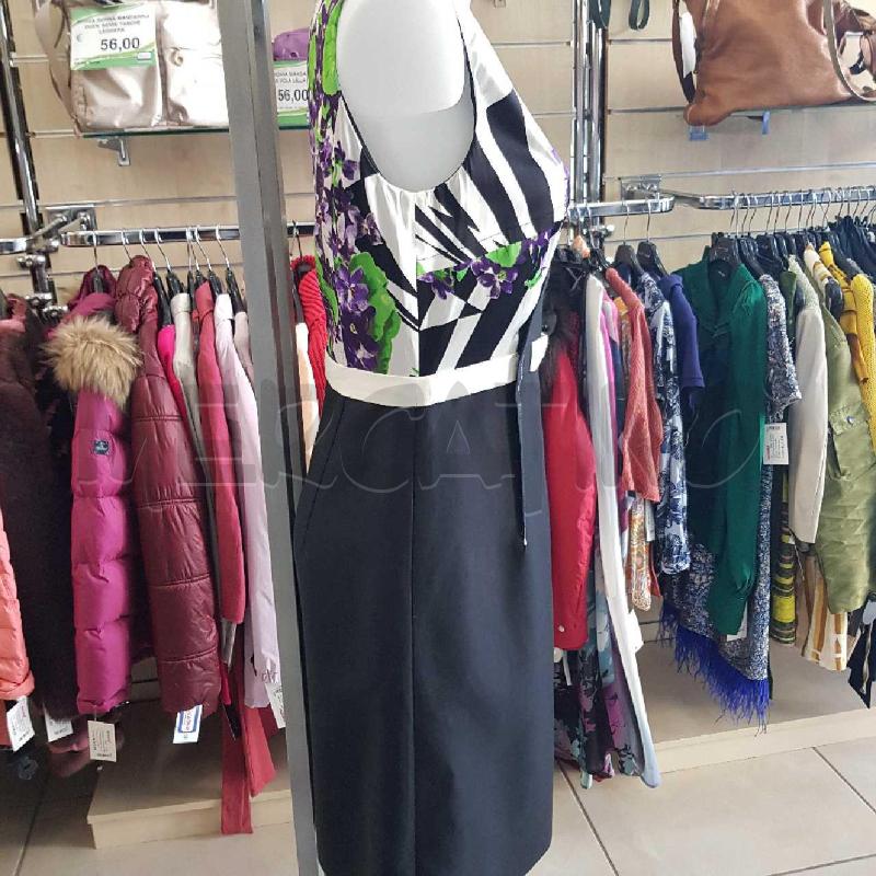 VESTITO DONNA ROBERTO CAVALLI NERO E VIOLETTE   | Mercatino dell'Usato L'aquila - loc. vetoio 2