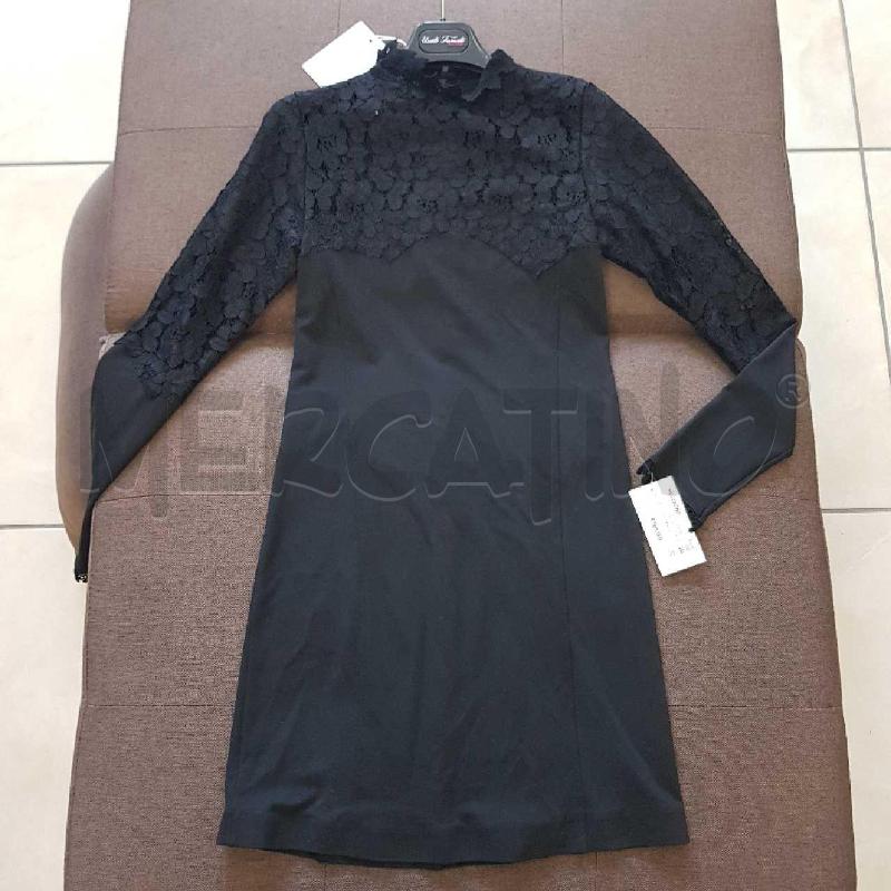 VESTITO DONNA SOALLURE NERO CON MERLETTO | Mercatino dell'Usato L'aquila - loc. vetoio 1