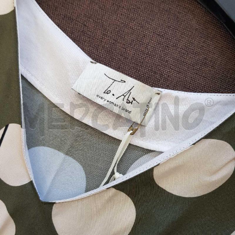 VESTITO DONNA TO ABI VERDE DECORI POIS  | Mercatino dell'Usato L'aquila - loc. vetoio 2