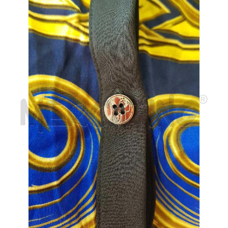 VESTITO DONNA VERSACE  NERO E BLU CHEMISIER   | Mercatino dell'Usato L'aquila - loc. vetoio 2