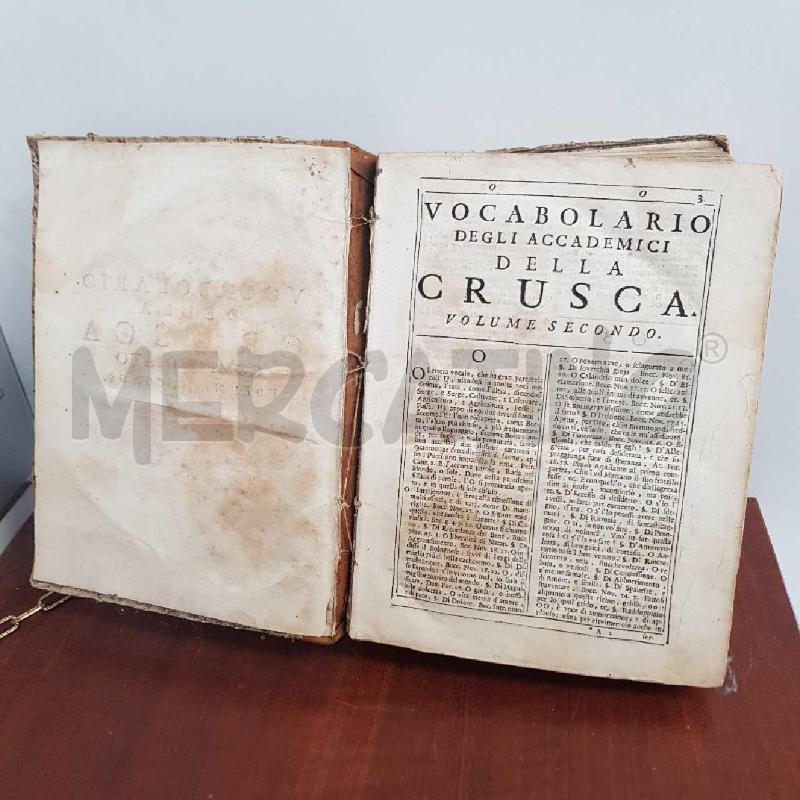 VOCABOLARIO DEGLI ACCADEMICI DELLA CRUSCA | Mercatino dell'Usato L'aquila - loc. vetoio 4