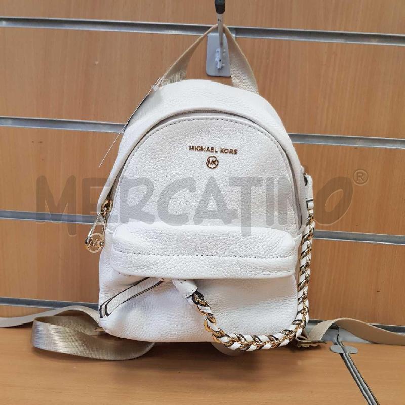 ZAINO BIANCO PELLE MICHAEL KORS CON CATENA | Mercatino dell'Usato L'aquila - loc. vetoio 1
