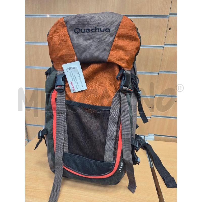 ZAINO TREKKING QUECHUA40 FORCLAZ ARANCIONE E MARRONE | Mercatino dell'Usato L'aquila - loc. vetoio 1