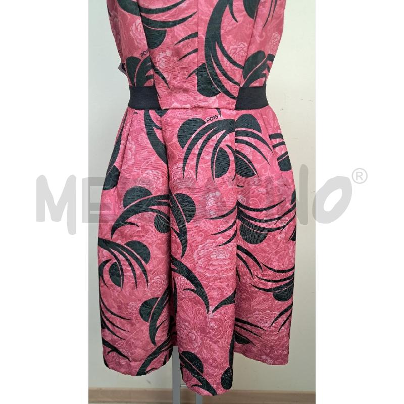ABITO DONNA POIS ROSA NERO | Mercatino dell'Usato Arezzo 3