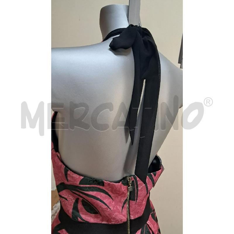 ABITO DONNA POIS ROSA NERO | Mercatino dell'Usato Arezzo 4