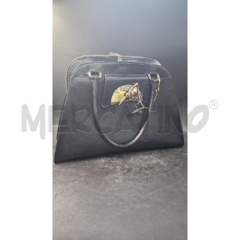 BORSA DONNA PELLE CROMIA NERA | Mercatino dell'Usato Arezzo 1