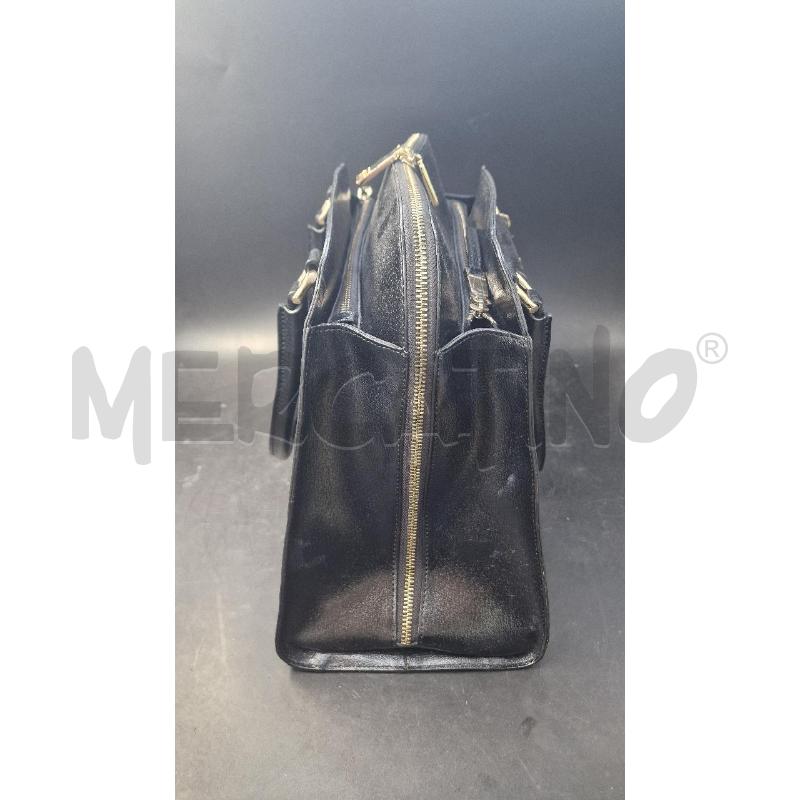 BORSA DONNA PELLE CROMIA NERA | Mercatino dell'Usato Arezzo 2