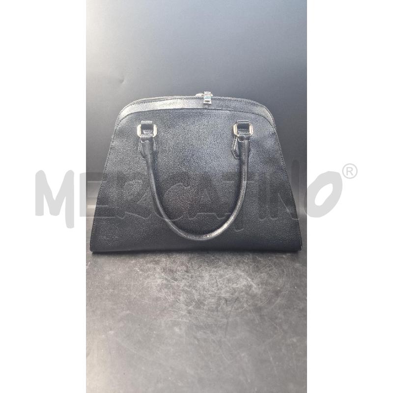 BORSA DONNA PELLE CROMIA NERA | Mercatino dell'Usato Arezzo 3