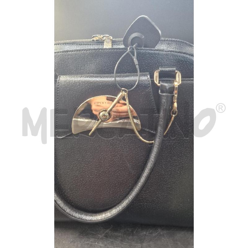 BORSA DONNA PELLE CROMIA NERA | Mercatino dell'Usato Arezzo 4