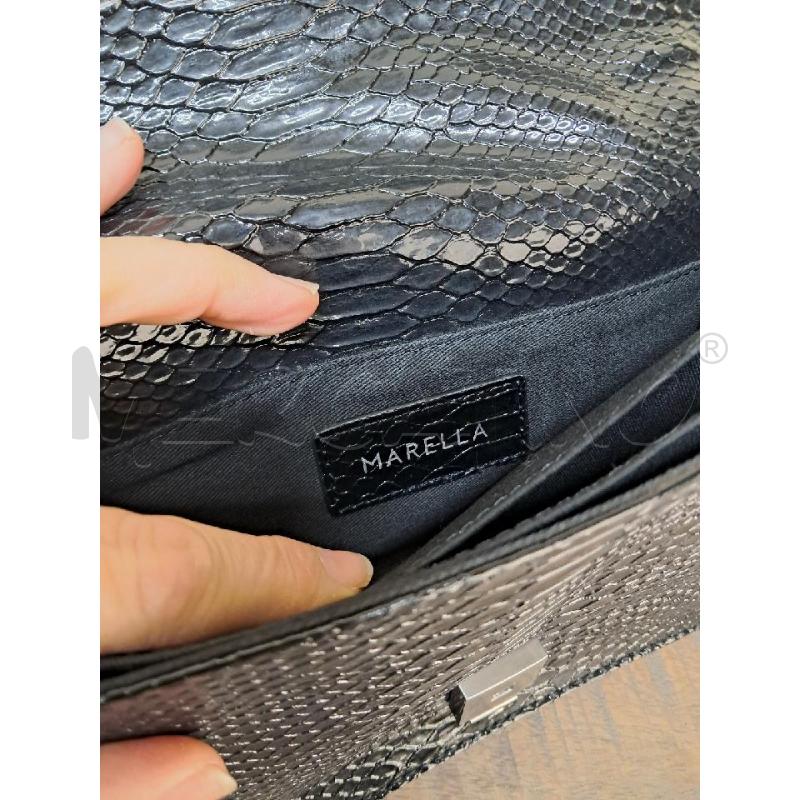 BORSA DONNA SIMIL PELLE MARELLA NERA | Mercatino dell'Usato Arezzo 4