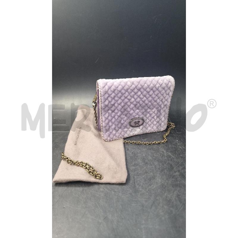BORSA LILLA VELLUTO BOTTEGA VENETA | Mercatino dell'Usato Arezzo 1