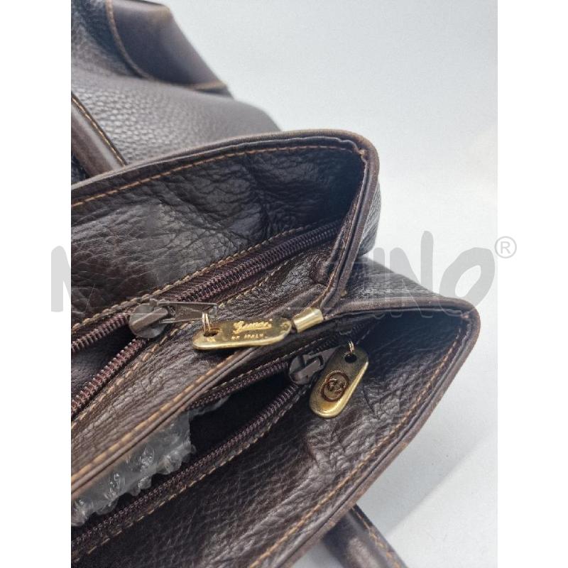 BORSA PELLE GUCCI TESTA DI MORO VINTAGE  | Mercatino dell'Usato Arezzo 4
