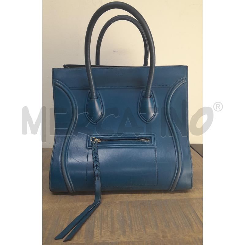 BORSA PELLE LUGGAGE CELINE PETROLIO | Mercatino dell'Usato Arezzo 1