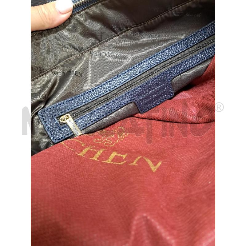 BORSA PELLE NUOVA BLU WITTCHEN | Mercatino dell'Usato Arezzo 5