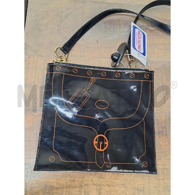 BORSA ROBERTA PICCOLA VINILE NERA | Mercatino dell'Usato Arezzo 1