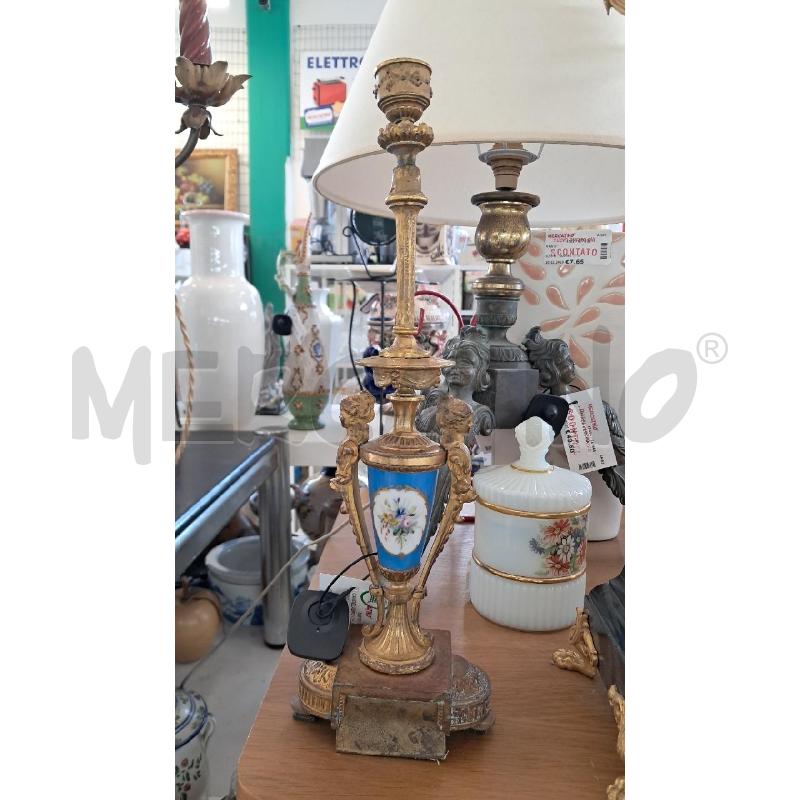 CANDELABRO CELESTE E ORO | Mercatino dell'Usato Arezzo 1