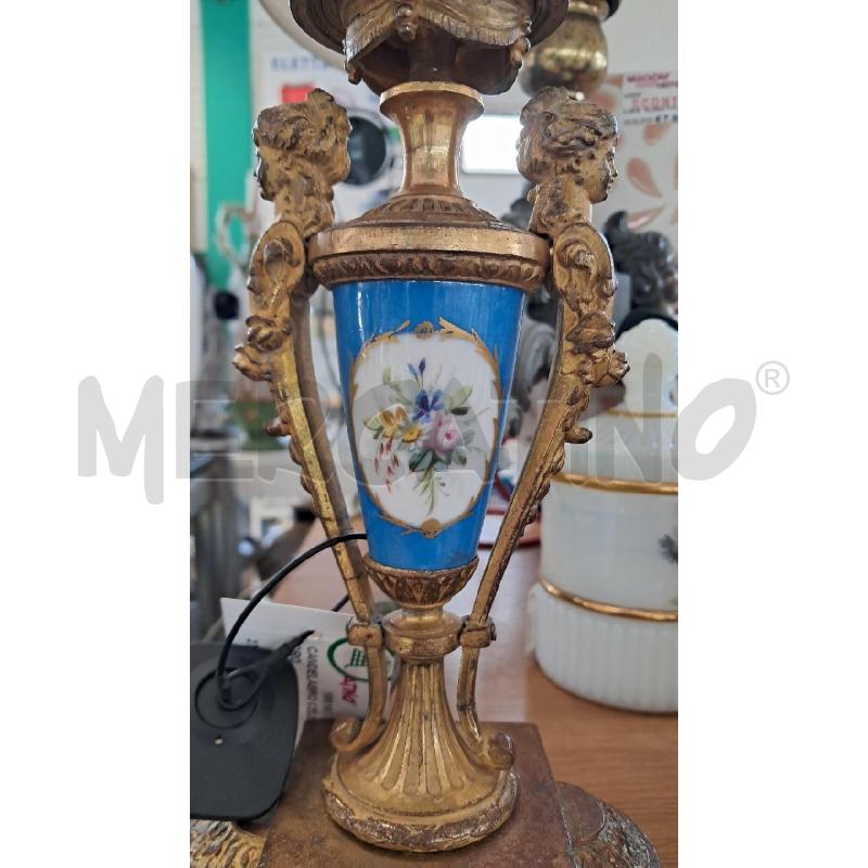 CANDELABRO CELESTE E ORO | Mercatino dell'Usato Arezzo 2