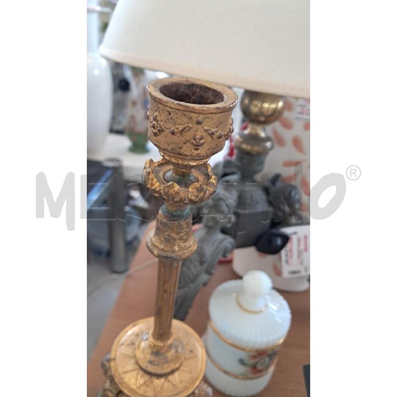 CANDELABRO CELESTE E ORO | Mercatino dell'Usato Arezzo 5