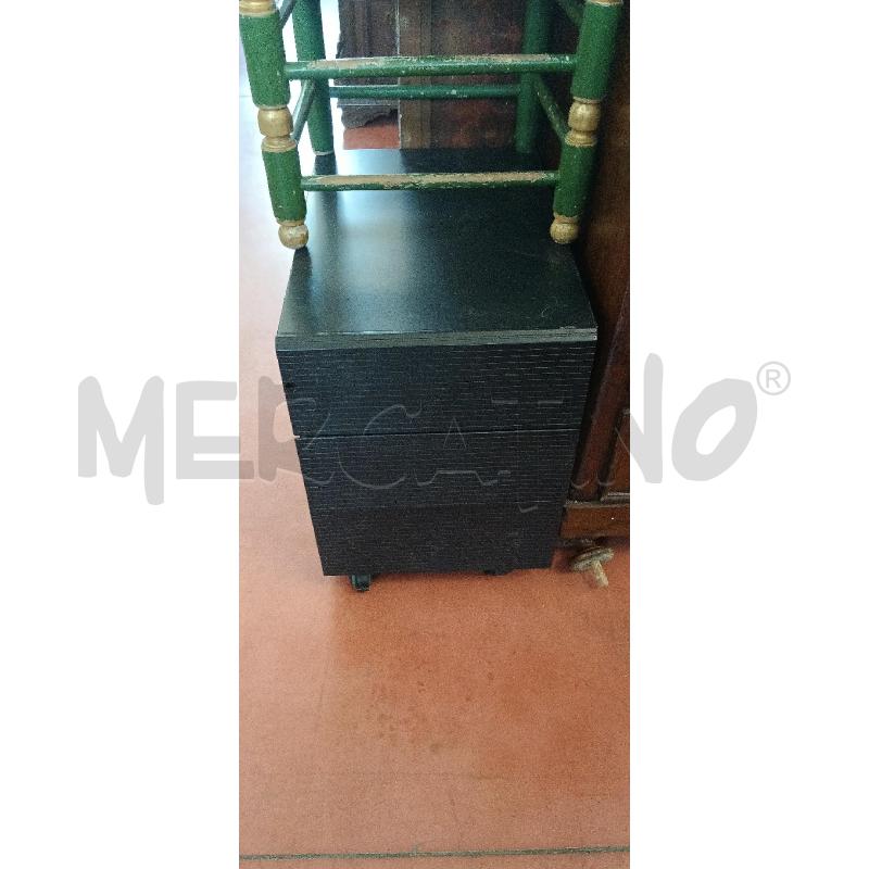 CASSETTIERA METALLO NERA 3 CASSETTI NO CHIAVI | Mercatino dell'Usato Arezzo 1