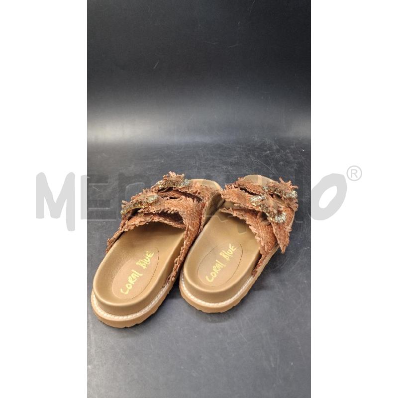 CIABATTE DONNA TRECCIA CORAL | Mercatino dell'Usato Arezzo 3