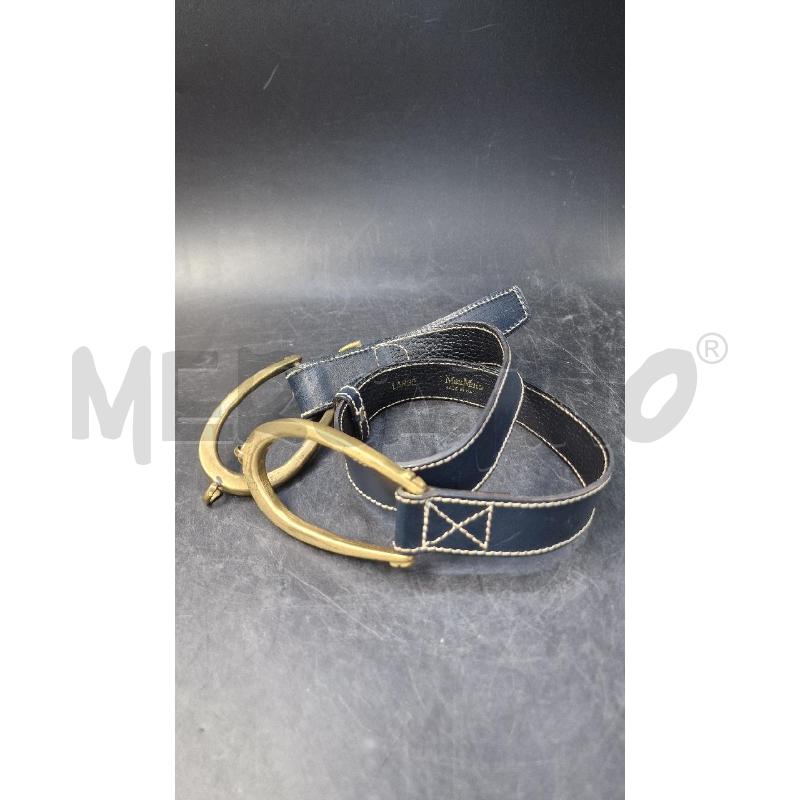 CINTURA PELLE NERA GANCI MAX MARA | Mercatino dell'Usato Arezzo 1