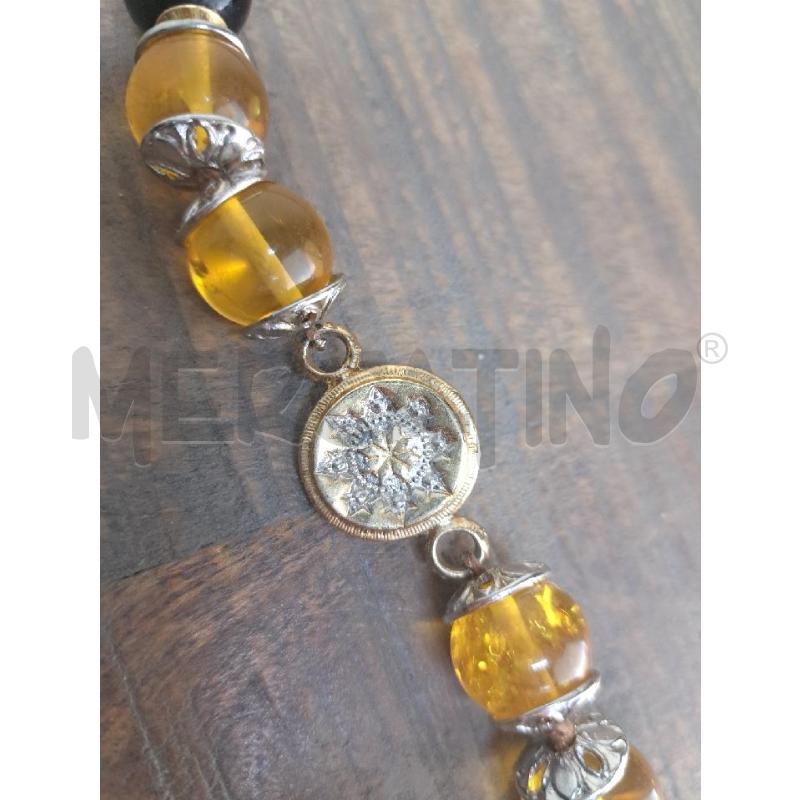 COLLANA ANNI 80 SFERE DI RESINA GIALLE NERE | Mercatino dell'Usato Arezzo 3