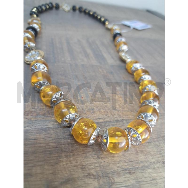 COLLANA ANNI 80 SFERE DI RESINA GIALLE NERE | Mercatino dell'Usato Arezzo 5