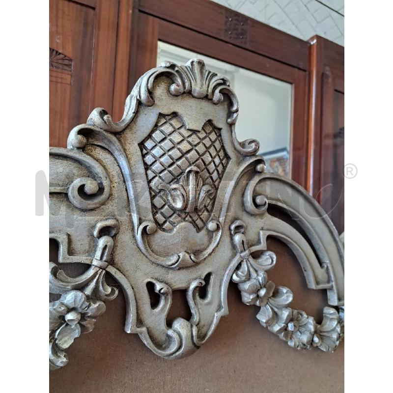 CORNICE SPECCHIERA ARGENTATA GRANDE  | Mercatino dell'Usato Arezzo 2