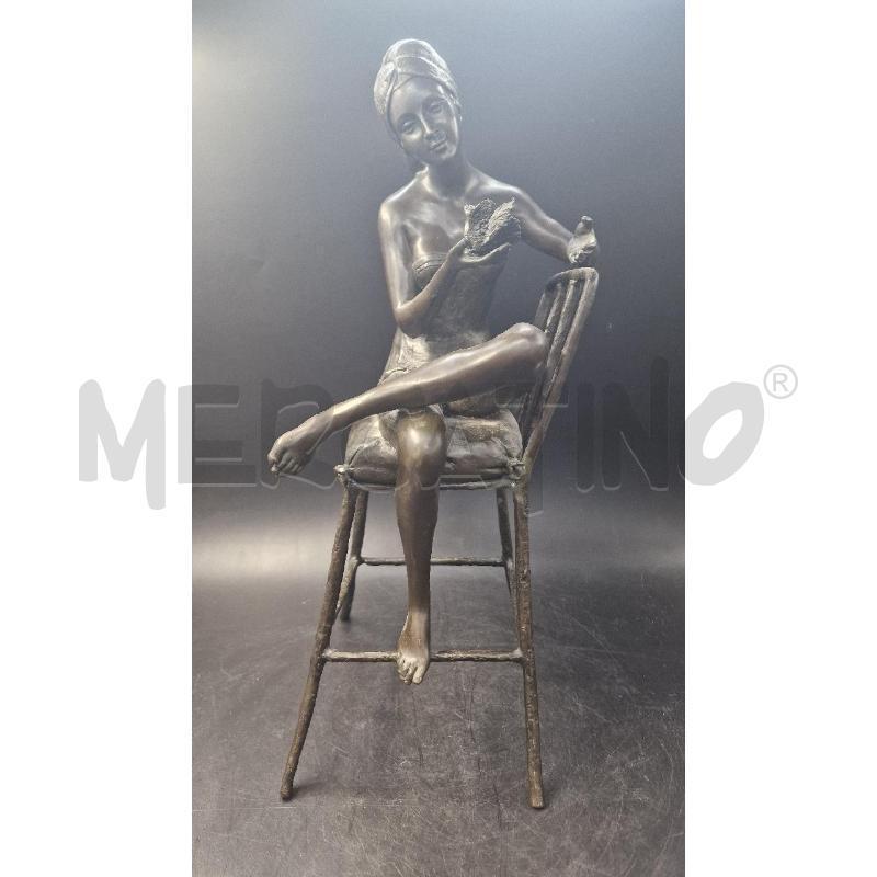 FUSIONE BRONZO DONNA SEDUTA J.E.MIR | Mercatino dell'Usato Arezzo 1