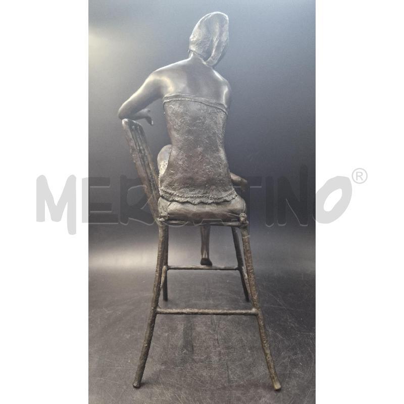 FUSIONE BRONZO DONNA SEDUTA J.E.MIR | Mercatino dell'Usato Arezzo 3