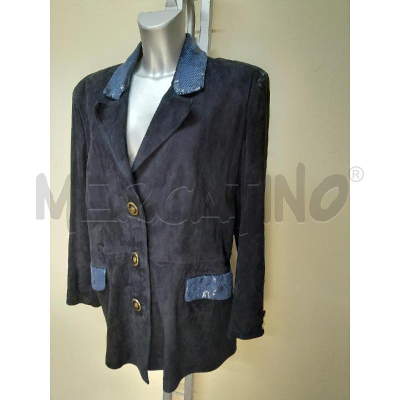 GIACCA DONNA CAMOSCIO BLU 001 | Mercatino dell'Usato Arezzo 2