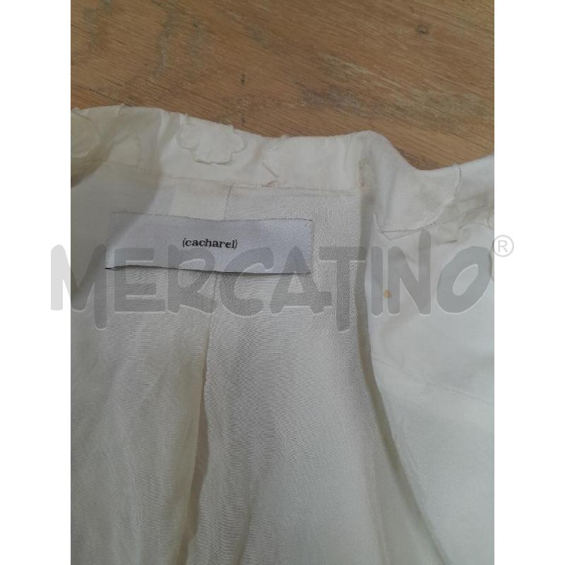 GIACCA  BIANCA CASHAREL FIORE STOFFA | Mercatino dell'Usato Arezzo 3