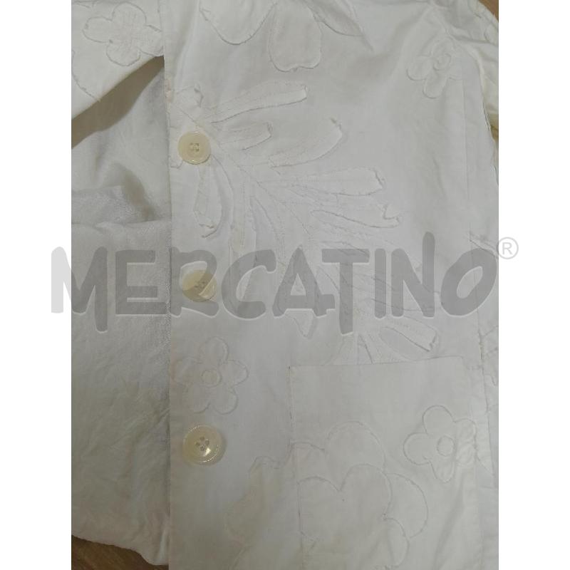 GIACCA  BIANCA CASHAREL FIORE STOFFA | Mercatino dell'Usato Arezzo 4