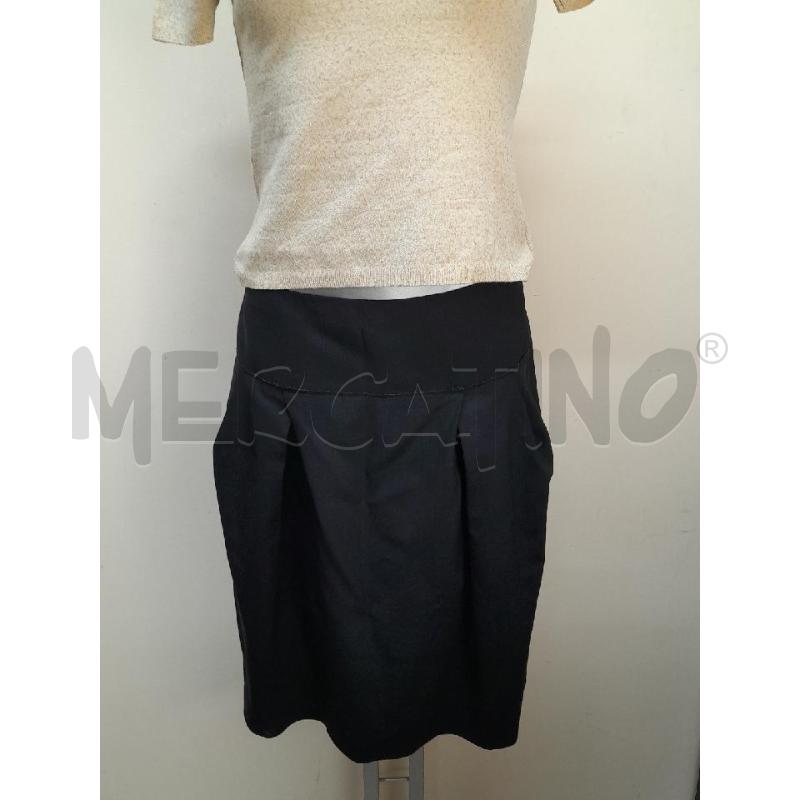 GONNA PELLE PRADA NERA PIEGA | Mercatino dell'Usato Arezzo 1