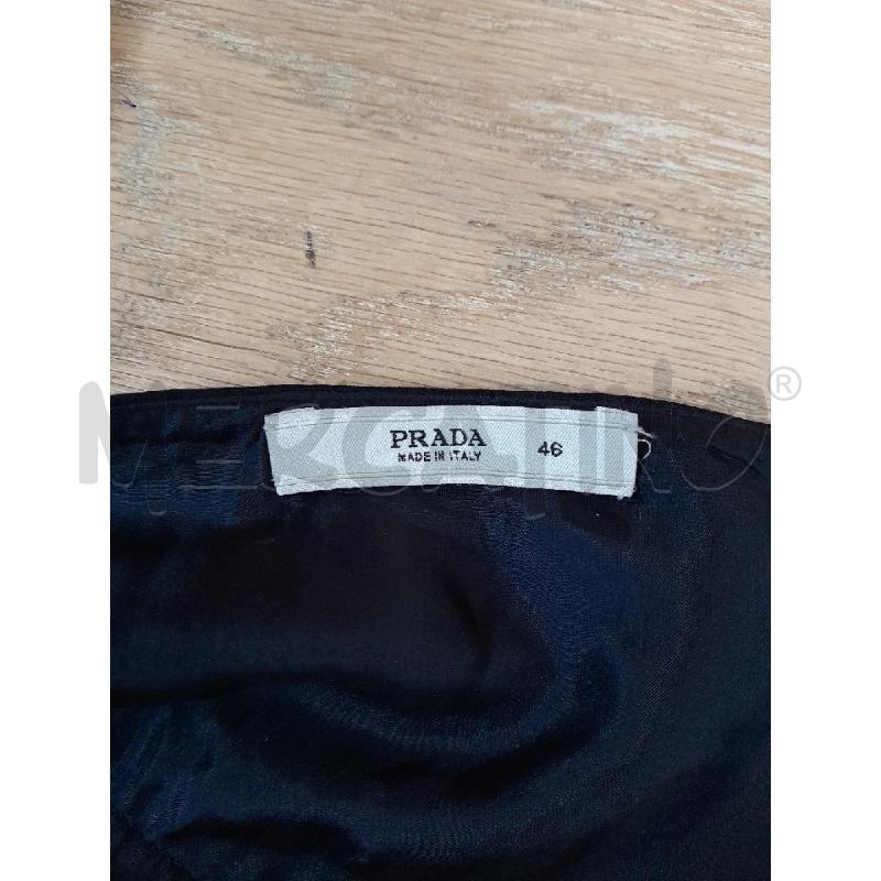 GONNA PELLE PRADA NERA PIEGA | Mercatino dell'Usato Arezzo 3