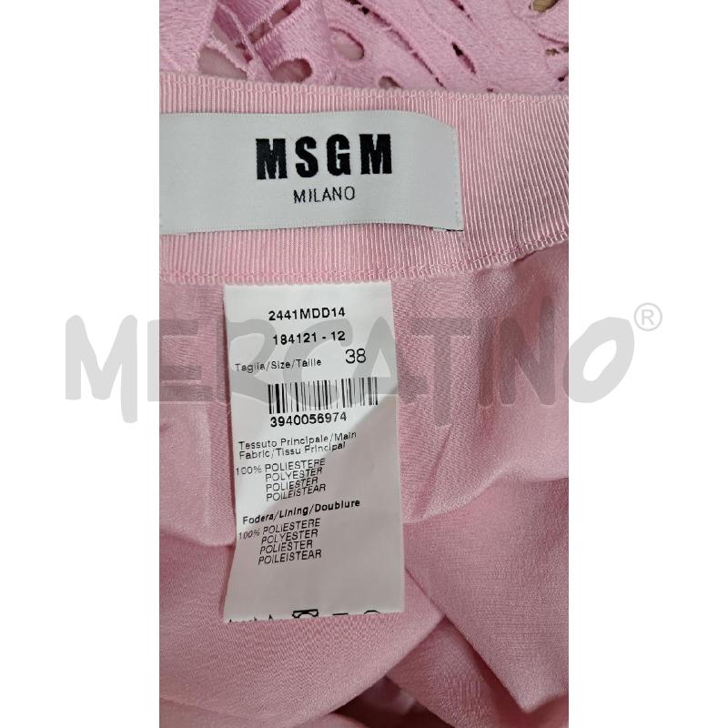 GONNA PIZZO ROSA MSGM | Mercatino dell'Usato Arezzo 4